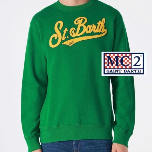 Mc2 St Barth apre skiGreen sweatshirt LGL1327